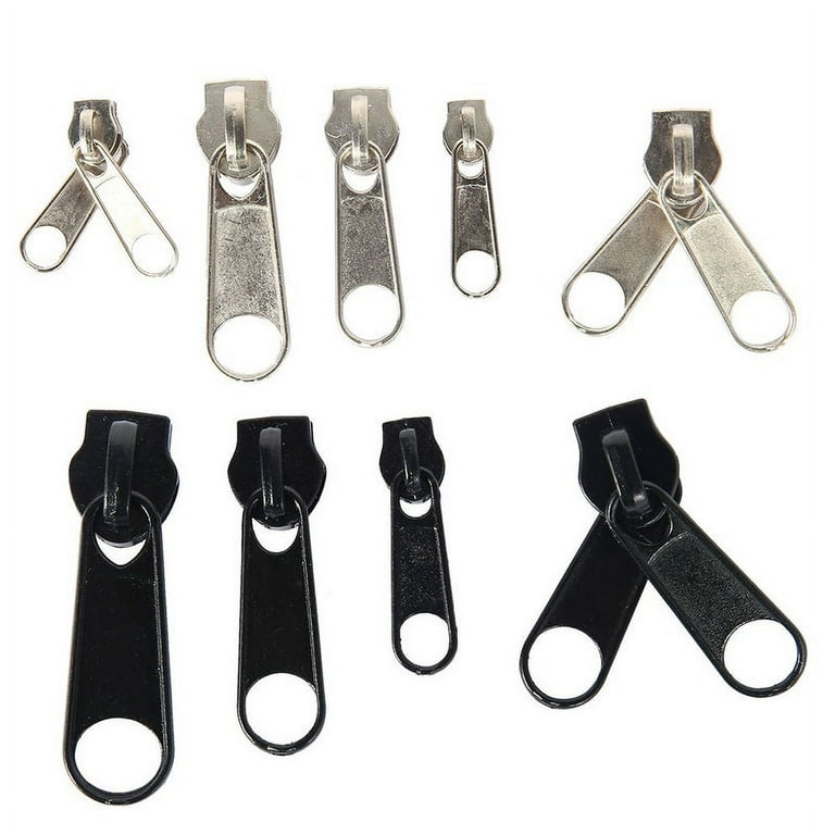 COHEALI 18 Pcs Zipper Pull Replacement Zipper Slider Zip Puller Replacement  Fix Zipper Repair Kit Zipper Slider Replacement Kit Zipper Fix Zip