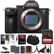 Sony Alpha 7 III Full-Frame Mirrorless Camera Body (ILCE-7M3/B), 24.2MP, 4K Video, 64GB Card, NP-FZ100 Battery and Charger