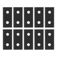 thumbnail image 1 of 10Pcs Aluminum Alloy 2 Holes Flat Fixing Plates Anti-rust Anti-corrosion Metal Fixing Connector for Table (2020), 1 of 2