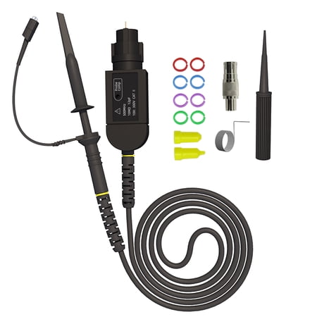 ELECTCHN P6500 Oscilloscope Passive Probe Clip 500MHz 10X High Precision with Adjust Tool Accessory Kit