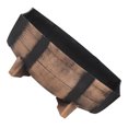 thumbnail image 1 of NUOLUX Maceta De Plástico Resistente Estilo Rústico Con Base Elevada Para Jardín Y, 1 of 8