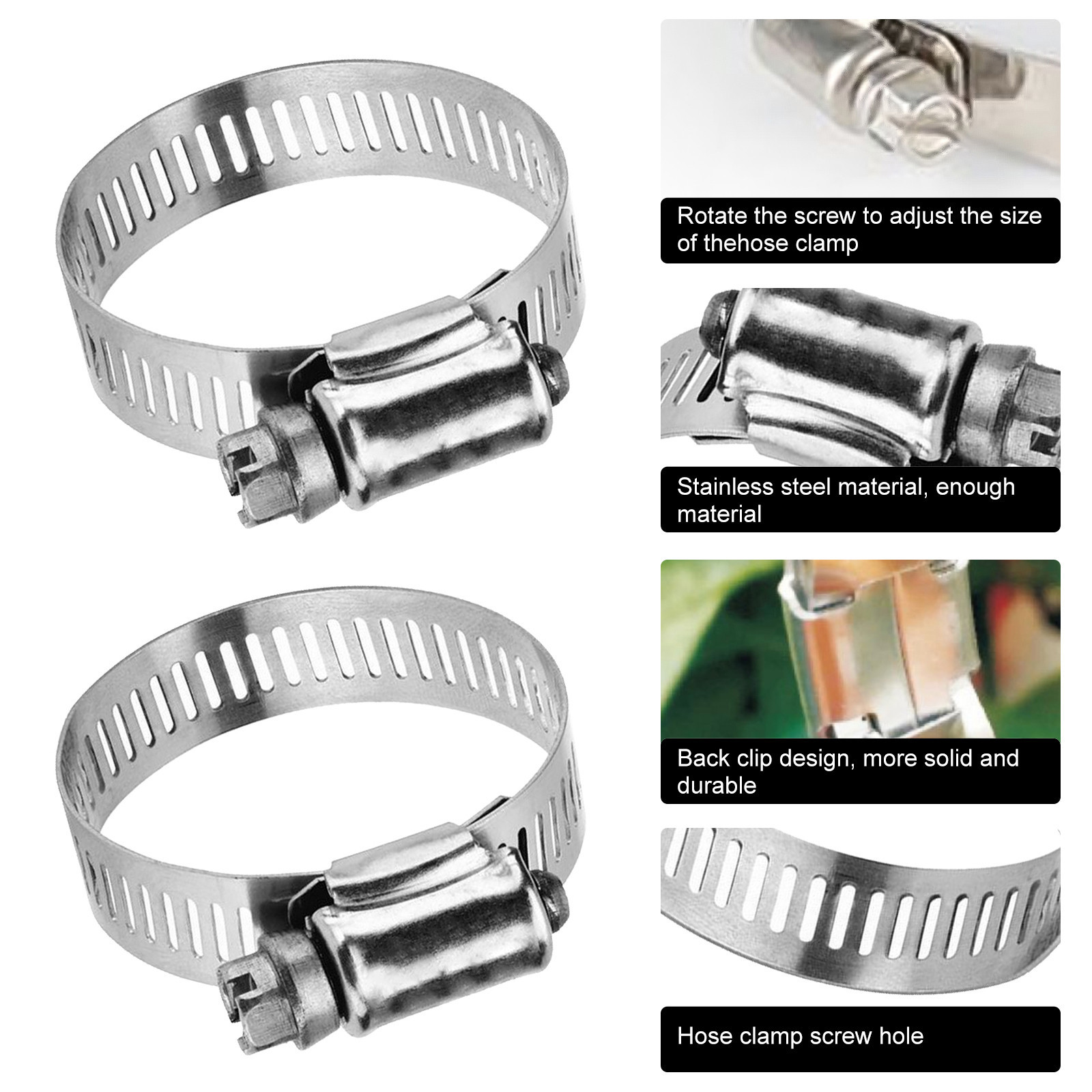 water pipe fittings Swimming Pool Filter 1.5m Hose Metal Clamp ...