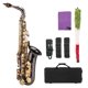 thumbnail image 1 of Saxofón Alto Muslady en Latón Dorado con Recubrimiento de Níquel Negro, Grabado Detallado, Teclas de Mica, Incluye Estuche Portátil, Paño de Limpieza, Cepillo y Correa para Saxofón, Ideal para, 1 of 7