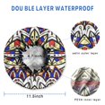 thumbnail image 3 of Shower Caps,Vibrant Floral Pattern Waterproof Shower Cap for Women 4 Pieces,Double Reusable Hair Cover for Shower PEVA Elastic Stretch Hem, 3 of 7