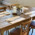 thumbnail image 5 of Piper Classics Market Place Blue Grain Sack Stripe Placemats, Set of 4, 100% Cotton, 5 of 9