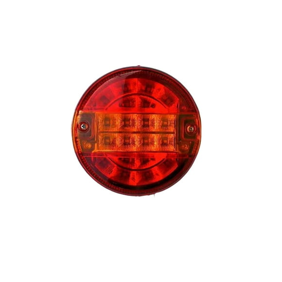 Sidaley Lámpara de coche, portátil, duradera, sello impresionante, luz de freno de plástico Stu lisa redonda, marcador lateral rojo plano, cabina, Bombillas para automóviles Sidaley VI018344-00