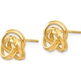 thumbnail image 2 of 14K Yellow Gold Polished Love Knot Post Earrings (10 X 10) Made In United States z369, 2 of 5