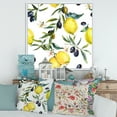 thumbnail image 2 of Designart 'Olive and Lemon Branches II' Tropical Framed Canvas Wall Art Print, 2 of 5