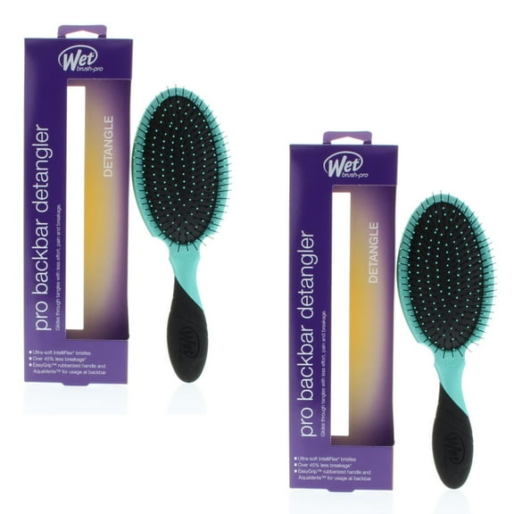 Wet Brush Pro Backbar Detangler Purist Blue Model# BWP830GXBLNW (2 Pack)