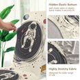 thumbnail image 5 of Yayeee 2 Pack Dining Chair Covers Stretch Parson Chairs Slipcovers Seat Protector, Beige Astronaut Space, 5 of 6