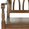 thumbnail image 5 of SAFAVIEH Benjamin Geometric Rustic Bench, Dark Teak, 5 of 6