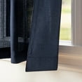 thumbnail image 3 of Exclusive Home Curtains Loha Linen Grommet Top Curtain Panel Pair, 54x84, Peacoat Blue, 3 of 8