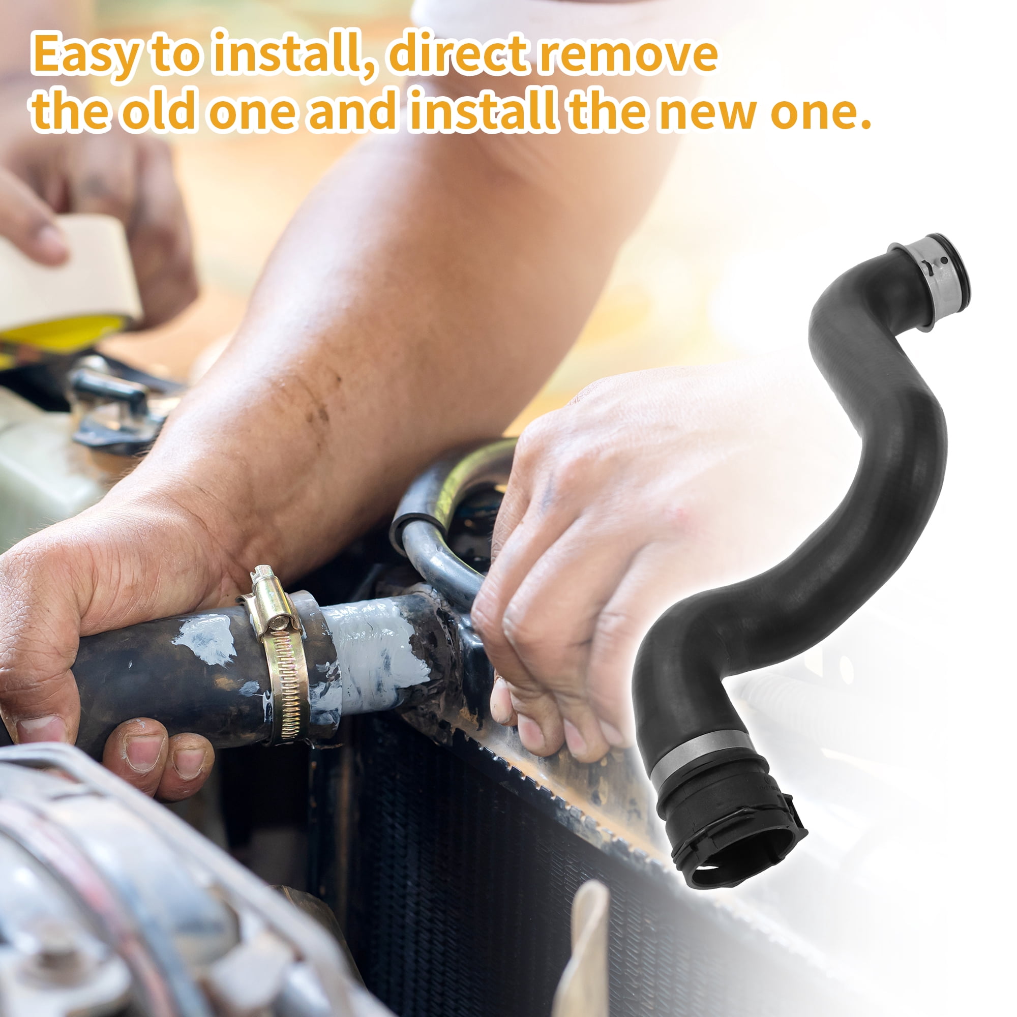 Unique Bargains Radiator Hose Right Coolant Pipe For Mercedes-Benz GL350 2013-2016