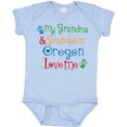 thumbnail image 3 of Inktastic Oregon My Grandma and Grandpa Love Me Boys or Girls Baby Bodysuit, 3 of 5