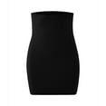 thumbnail image 6 of LNWUY Half Slips for Women Solid Color underskirt Slip Skirt High Waist under Dress Slips for under Dresses Shapewear Slip Black XL, 6 of 6