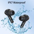 thumbnail image 2 of IPX4 Waterproof Bluetooth 5.3 Wireless Earbuds with Smart Touch & LED Display,black, 2 of 5
