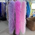 thumbnail image 3 of 2M Natural Ostrich Feathers Boa Shawl 2-8ply Fluffy Plumes Ribbon Scarf for Wedding Christmas Shwal Skirts Sewing Accessories, 3 of 4