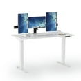 thumbnail image 6 of 60'' x 30'' Dual Motor Electric Adjustable Height Desk (cloud white Top + white Frame), 6 of 7