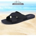 thumbnail image 2 of ROXONI Women Slippers Shower Pool Sandals Criss Cross Bathroom Quick Drying Slippers, 2 of 6