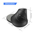 thumbnail image 7 of ZELOTES F-17 Vertical Mouse 2.4GHz Wireless Gaming Mouse 6 Keys Ergonomic Optical Mice with 3 Adjustable DPI for PC Laptop, 7 of 7