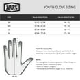 thumbnail image 2 of 100% Brisker Youth Full Finger Gloves: Black/Gray MD, 2 of 4