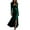 Dark Green, variant on Western Cowgirl Dress for Women Long Sleeve Deep V Neck Boho Vintage Maxi Dress Retro Western Style 2026 Spring Clothes Purple XXL