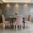 thumbnail image 4 of Tauxra Stretchable Velvet Dining Chair Covers Removable Washable Polyester Seat Covers For Home Hotel Banquet Halls, 4 of 6