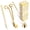 Champange Gold, variant on Candle wick trimmer, candle extinguisher, candle wick moistener and candle accessory set, a three-in-one package suitable for candle enthusiasts (gold version)