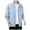 Blue, variant on WREESH Fashion Jacket Men'S Casual Sports Daily Outdoor Stand Collar Long Sleeve Jacket Blue