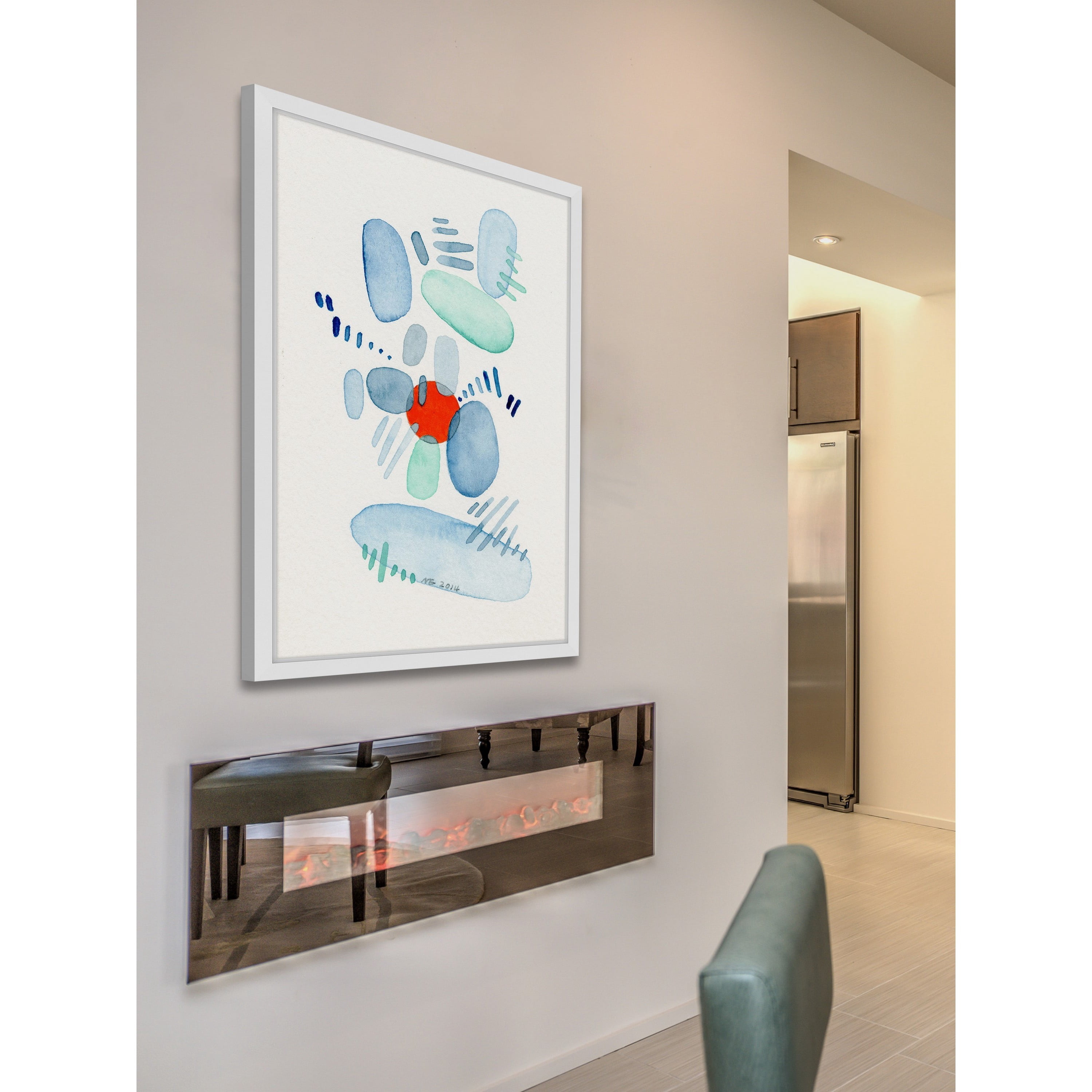 Marmont Hill "Red Dot" by Nikki Galapon Framed Painting Print