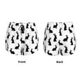 thumbnail image 5 of Lsque Black Rabbit Printed Women's Running Shorts with Liner Pockets,Elastic Quick Dry Workout Athletic Gym Yoga Shorts,Womens High Waist Shorts-, 5 of 9