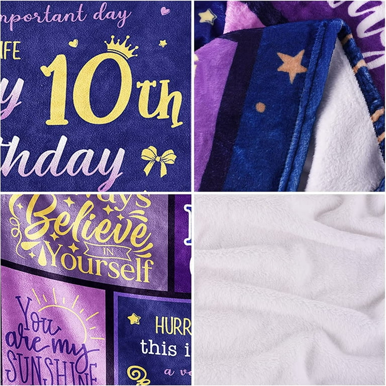 Mubpean Gifts for 9 Year Old Girls Blanket 60x50, 9 Year Old Girl Gifts,  Birthday Gifts for 9 Year Old Girl,9 Year Old Girl Birthday Gift Ideas,9th