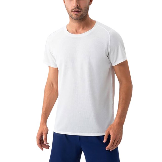 Mens T -Shirts Partial Round Neck Solid Color Tree Print Short Sleeve Crew Top Blouse Men's Tall Shirts White XXL