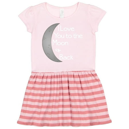 

Inktastic I love you to the moon & back. Gift Toddler Girl Dress