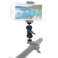 thumbnail image 4 of Labymos Double Ballhead Mount 1/4 Inch Screw Ball Head Arm 360 Degree Rotation Anodisation Aluminum Alloy for Phone Gimbal Monitor Photography Handle, 4 of 7