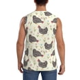 thumbnail image 4 of Fotbe Men's Funny Chicken Print Men's Sleeveless Muscle Tank Tops Casual T-Shirts for Gym Workout Beach-Small, 4 of 8