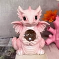 thumbnail image 2 of Dragon Statues Lighting Ball Mini Dragon Figurine Cute Handmade Desk Room Decor, 2 of 4