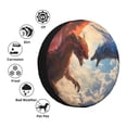 thumbnail image 4 of Zufioo Cloud Red And Blue Dragon Print Car Tire Dust Cover, Adjustable Tire Protector Cover Anti-UV, Car Accessories for Trucks, SUVs, Vans-14 inch, 4 of 6