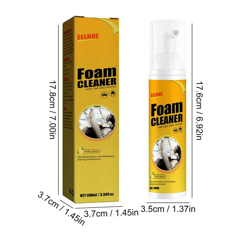 Car Magic Foam Cleaner, Foam Cleaner for Car, Foam Cleaner All Purpose,  Multi-Purpose Foam Cleaner, Powerful Stain Removal Kit (100ml, 3pcs)