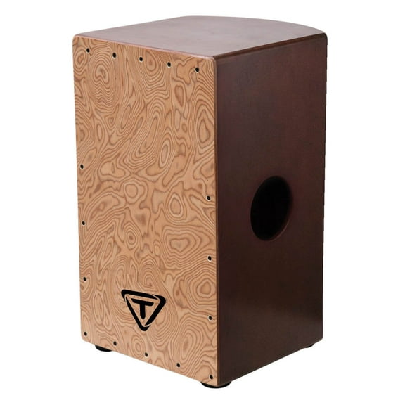 Tycoon Percussion 29 Roundback Series Siam Oak Cajon w/ Makah-Burl Front Plate