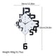 thumbnail image 4 of Reloj de Pared Grande Bearachild Silencioso Blanco y Negro, 4 of 6