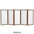 thumbnail image 6 of Red Lantern 3 ft. Short Double Cross Shoji Screen - Walnut - 5 Panels, 6 of 6