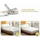 thumbnail image 5 of Elastic Bed Sheet Fastener, Adjustable Holder with Clips for Sheets, Sofa, Cover (White, 4-Pack, Extended Section), 5 of 5