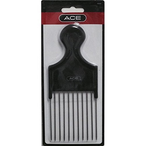 Ace Creates Volume for Your Hair Wide Tooth Metal Pick Comb, Detangling, Black