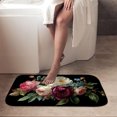 thumbnail image 4 of 1pc Bouquet of Flowers Absorbent Non-Slip Bathroom Thickened Flannel Rug Decor,Soft,Quick Drying,Suitable For Indoor/outdoor Use,Bathrooms,Bedrooms,Kitchens,Terrace,Laundry Rooms,16"x24", 4 of 9