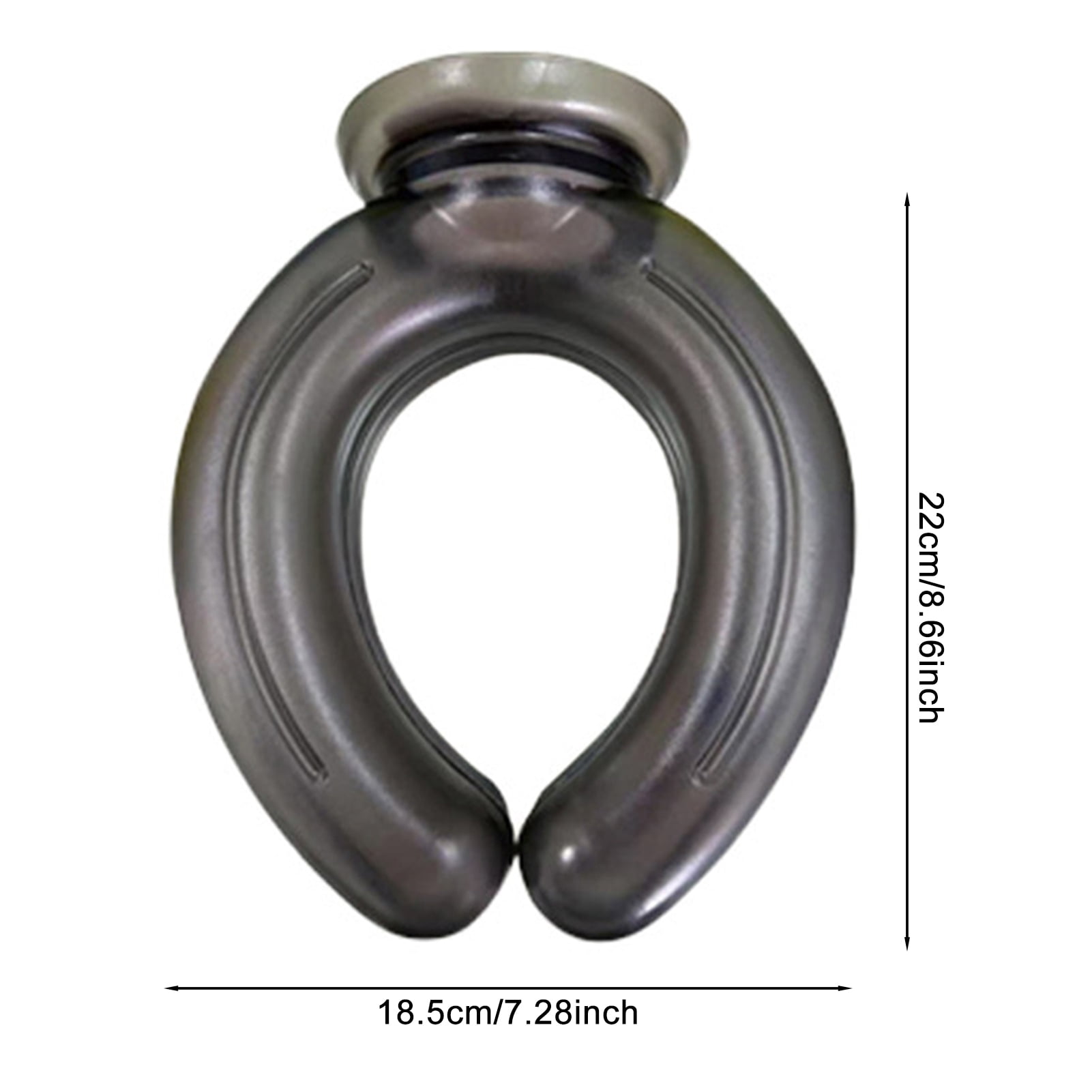 OIUR Neck Cooling Ice Pack with Velvet Cover U-shaped Cold Hot Compress Water Filled Bag Leak-proof PVC Summer Wearable Neck Cooling Tube Wrap Collar