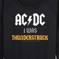 thumbnail image 3 of ACDC - I Was Thunderstruck - Women's Lightweight French Terry Long Sleeve Shirt, 3 of 5