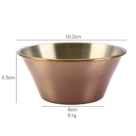 

SQUARE HEAD Tableware Stainless Steel Small Plate Food Snack Dish Plate Seasoning Dish Rose Gold(Buy 2 Get 1 Free)