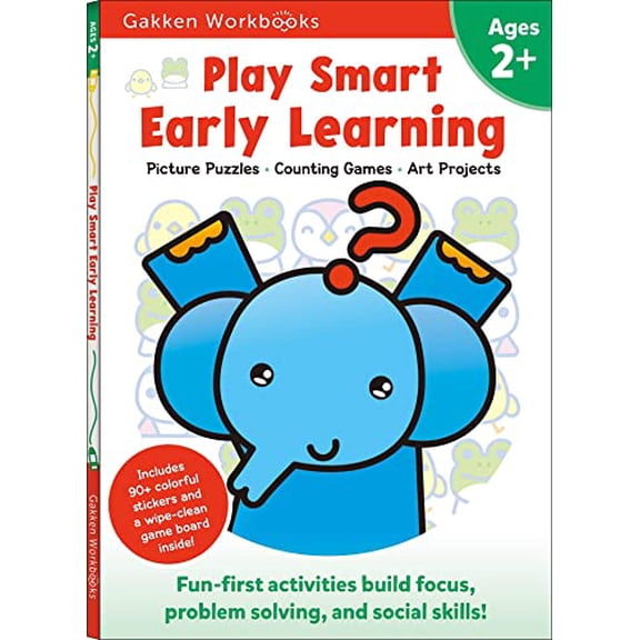 Pre-Owned Play Smart Early Learning Age 2+: Preschool Activity Workbook with Stickers for Toddlers Ages 2, 3, 4: Learn Essential First Skills: Tracing, Coloring (Paperback) 4056300127 9784056300123
