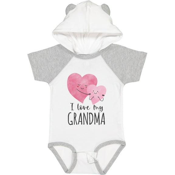 Inktastic I Love My Grandma Two Hugging Hearts Boys or Girls Baby Bodysuit